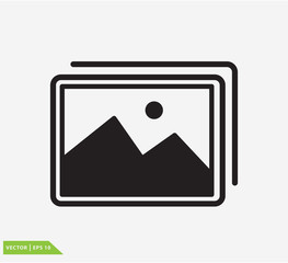 Picture image icon vector logo design template