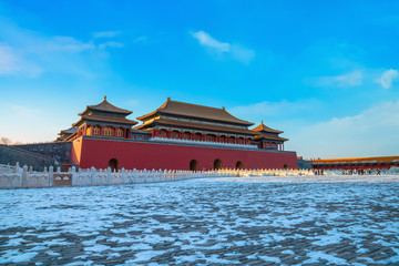 Wumen (Meridian Gate) of the Forbidden City in Beijing, China