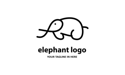 The concept of modern Sderhana elephant logo design is easy to remember	