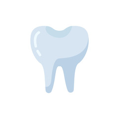 Tooth flat icon. vector illustration.