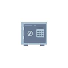 Safe flat icon. vector illustration
