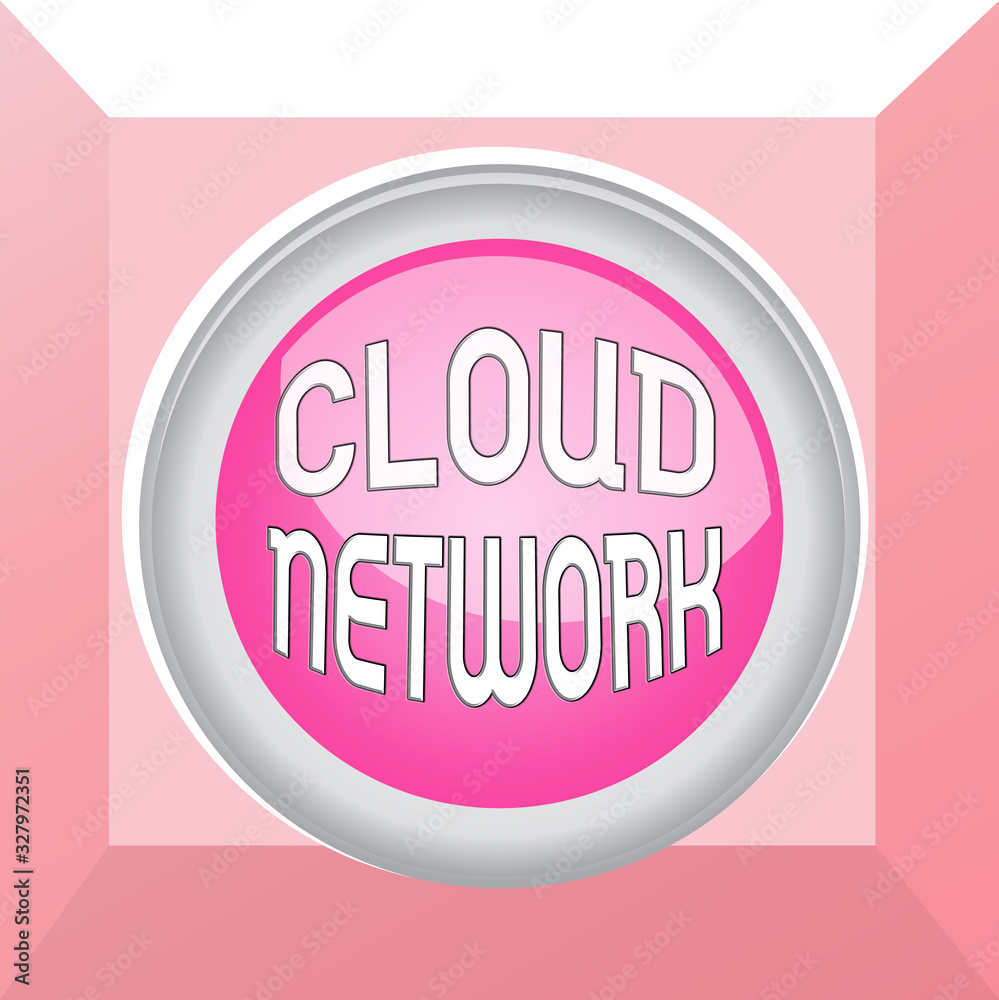 Poster conceptual hand writing showing cloud network. concept meaning access of networking resources from c