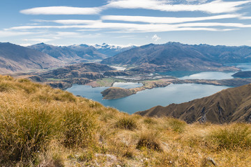 lake Wanaka with Mt Aspiring from Roys Peak, South Island, New Zealand