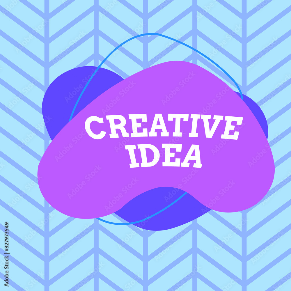 Poster text sign showing creative idea. business photo showcasing the overarching concept that captures aud