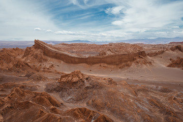 Amphitheatre in the Valle de la Luna (Valley of the Moon), San Pedro de Atacama Desert, Chile, South America