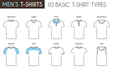 Men's T-Shirt Types