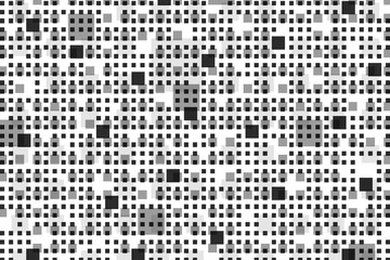 Abstract geometric background, black and white, squares