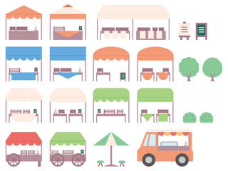 セット＿マルシェのテント