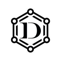 DD D letter logo design vector