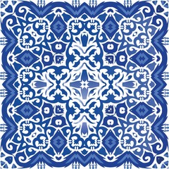 Antique azulejo tiles patchwork.