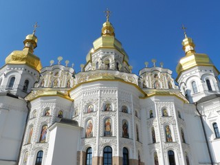 Fototapeta na wymiar Kyiv, Ukraine, Pecherska Lavra, Dormition Church, Detail