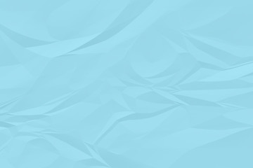 crumpled blue paper background close up