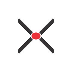 X letter Blade logo design vector