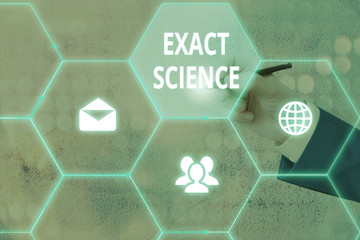 Handwriting text writing Exact Science. Conceptual photo the precise predictions and rigorous...
