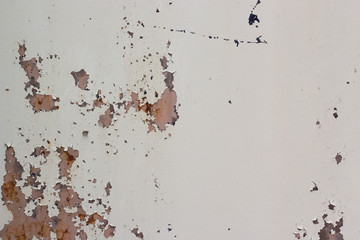 Steel wall that has been used for a long time until rusting