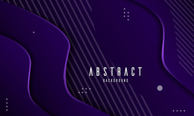 Abstract modern violet paper cut background