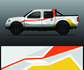 truck decal graphic wrap vector, abstract background