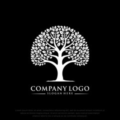 Obraz premium tree logo.modern design.vector illustration concept