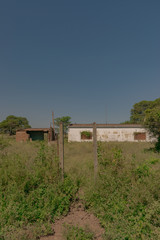 Fototapeta na wymiar Escuela Rural Abandonada, Escuela EGB 380 La Indiana, Castelli - Chaco Argentina
