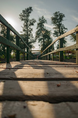 Pequeño Puente que atraviesa laguna, saens peña, chaco, argentina