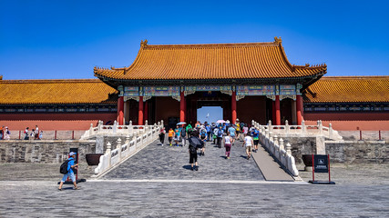 Gateway in the Forbidden Palace in Beijing.