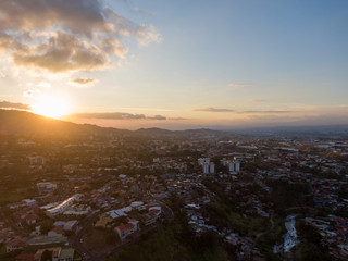 Sunset over Escazu, Costa Rica