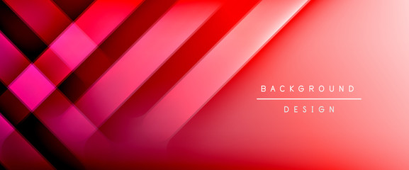 Dynamic trendy fluid color gradient abstract background with flowing wave lines. Vector Illustration