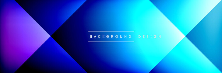 Abstract background - squares and lines composition created with lights and shadows. Technology or business digital template