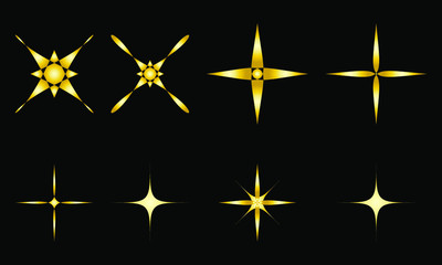 金色のオーナメントセット