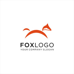 Fox Logo design vector template. Creative Wild Animal Logotype concept icon, creative fox Animal Modern Simple Design Concept logo 