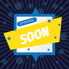 opening soon banner template design