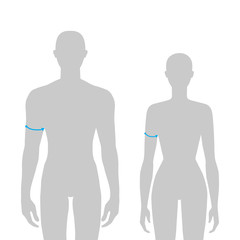Women and men measurements fashion.