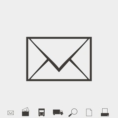 envelope icon vector illustration and symbol for website and graphic design