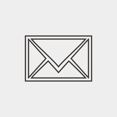 envelope icon vector illustration and symbol for website and graphic design