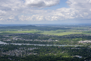 Fototapeta na wymiar Aerial view of a canadian suburban city