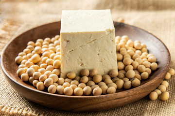 A large piece of Chinese tofu