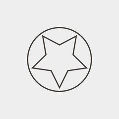 star icon vector illustration and symbol for website and graphic design