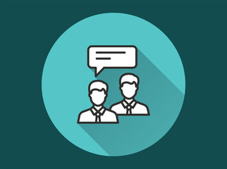 Management consulting icon for graphic and web design.