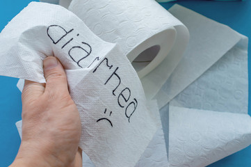 Toilet paper with the word 