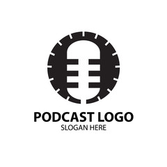 podcast logo designs simple and modern