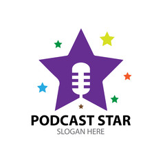 podcast star logo designs for child