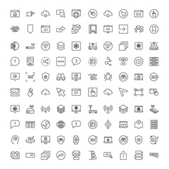 Web design icons set