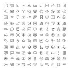 Web design icons set
