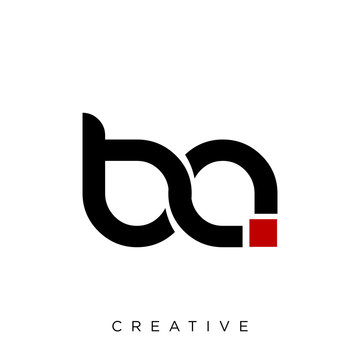 Ba Logo Design Modern Vector