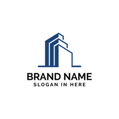 Fototapeta premium apartment logo icon design illustration