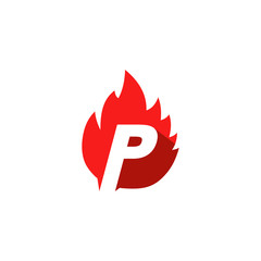 INITIAL LETTER WITH FIRE EMBLEM