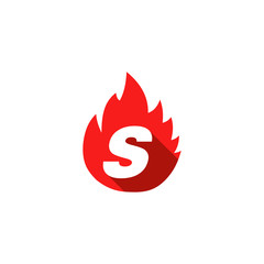 INITIAL LETTER WITH FIRE EMBLEM