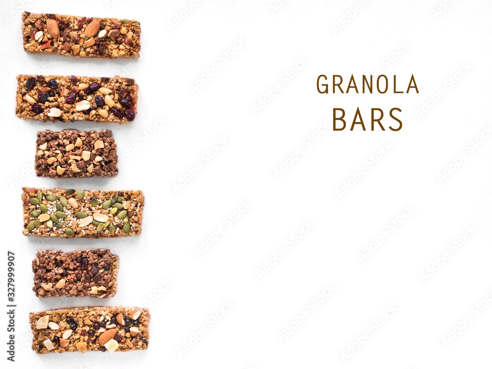 Sticker granola bars