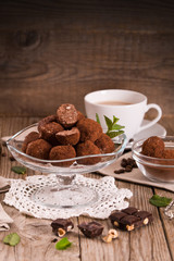 Chocolate truffles.