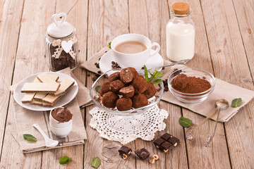 Chocolate truffles.